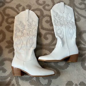 White Cowboy Boots